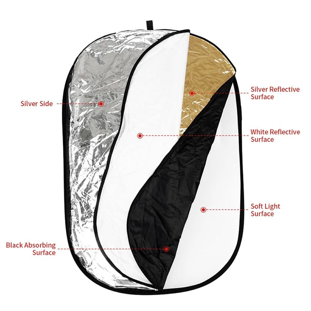 Портативный складной светоотра – обзор и цена Reflector 5 In 1